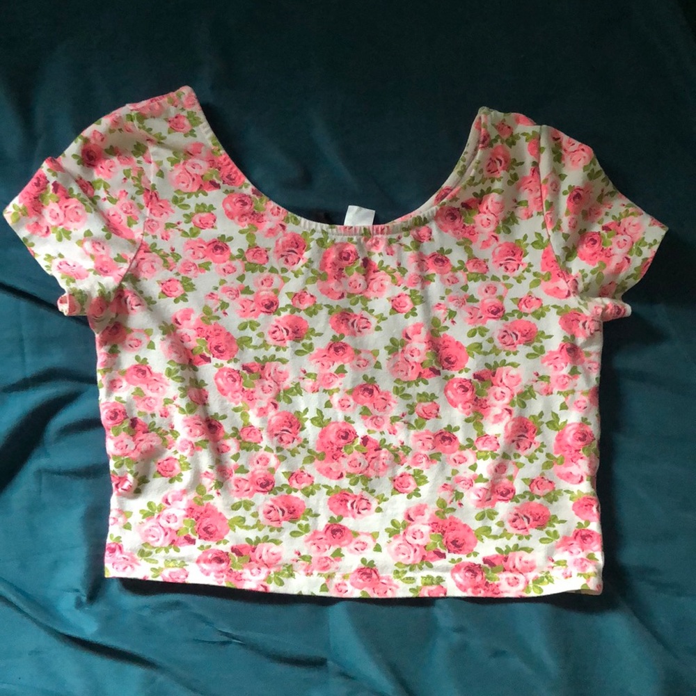 Floral crop top